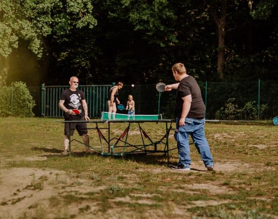 Idyllische Stimmung am Waldbad
